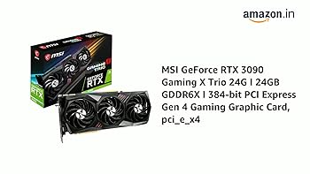 Amazon.in: Buy MSI GeForce RTX 3090 Gaming X Trio 24G I 24GB